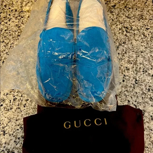 Gucci suede loafers Moccasins Foix Rivera Blu Gucci Jordaan GG Loafer Blue Velvet Men main image 3